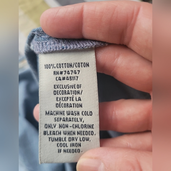 Bob Timberlake Chambray Embroidered Top, BNWT, Size XS - Picture 8 of 8